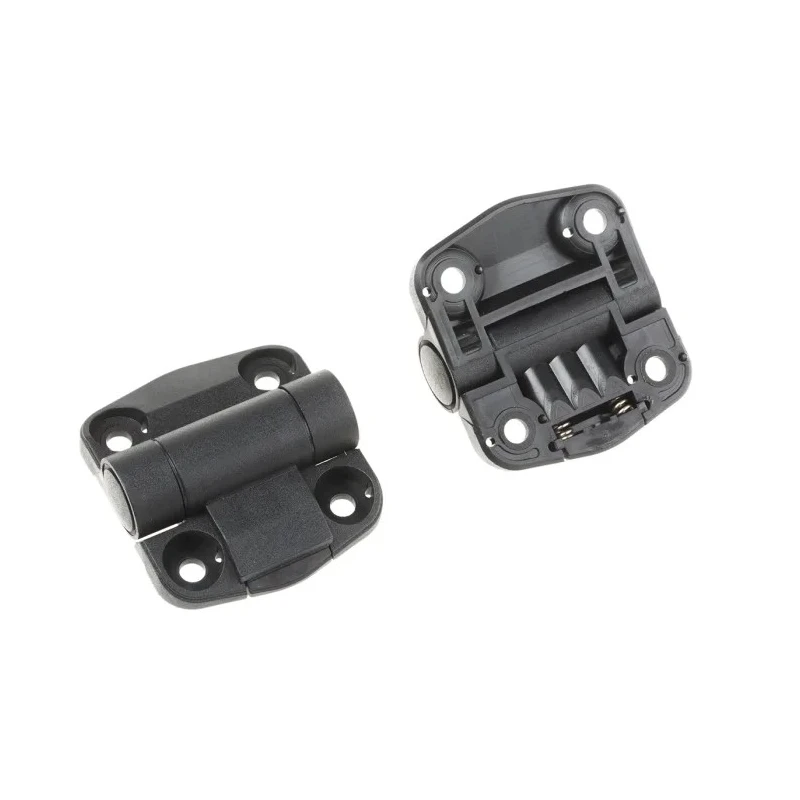 RS PRO Matt Thermoplastic Free Swing Detent Hinge with Fixed Pin, Screw Fixing, 57 mm x 51 mm x 18 mm 124-1906