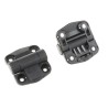 RS PRO Matt Thermoplastic Free Swing Detent Hinge with Fixed Pin, Screw Fixing, 57 mm x 51 mm x 18 mm 124-1906