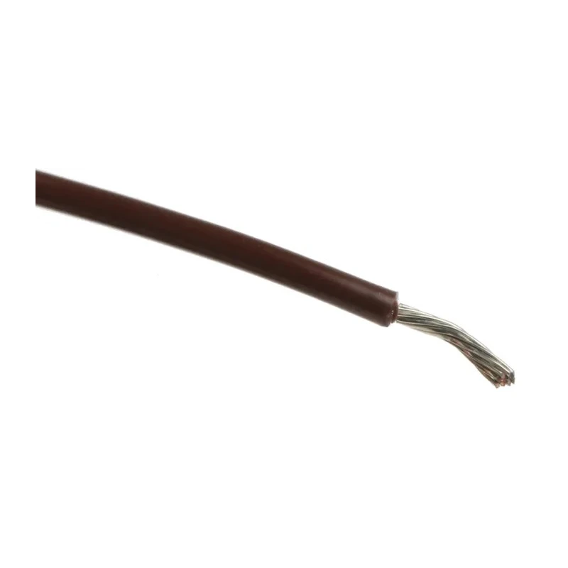 Alpha Wire Hook Up Wire PVC Series Brown, 20 AWG, 10x0.25mm Core Strands, 1.75mm Diameter, 305m Length, 300V 3053 BR001