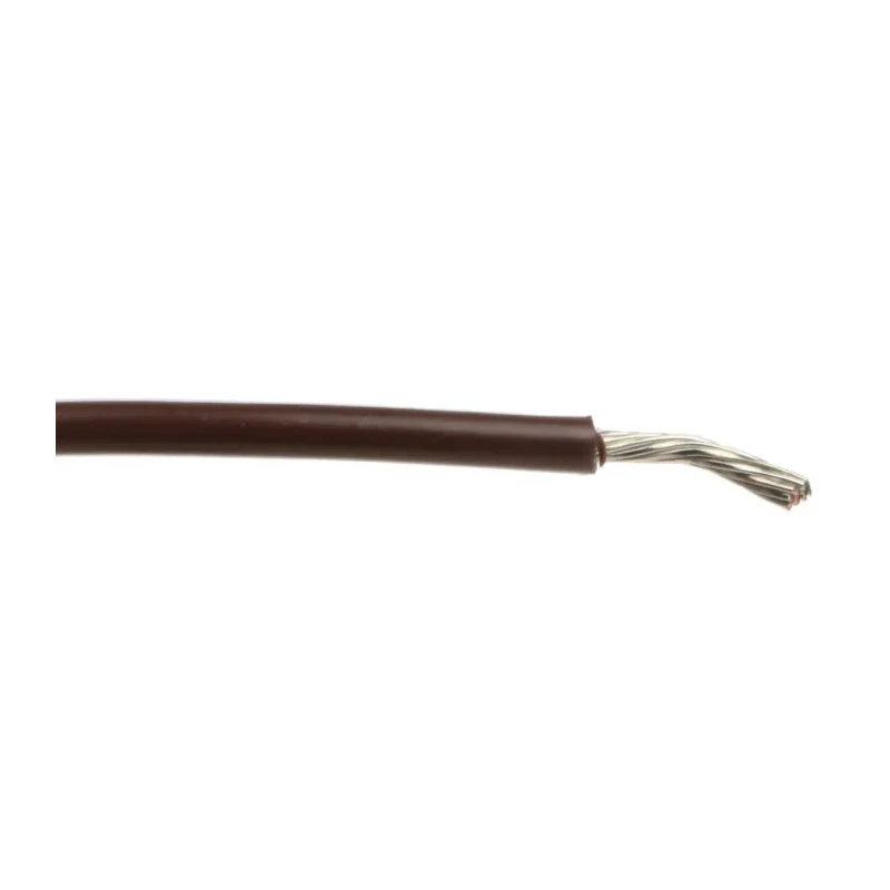 Alpha Wire Hook Up Wire PVC Series Brown, 20 AWG, 10x0.25mm Core Strands, 1.75mm Diameter, 305m Length, 300V 3053 BR001