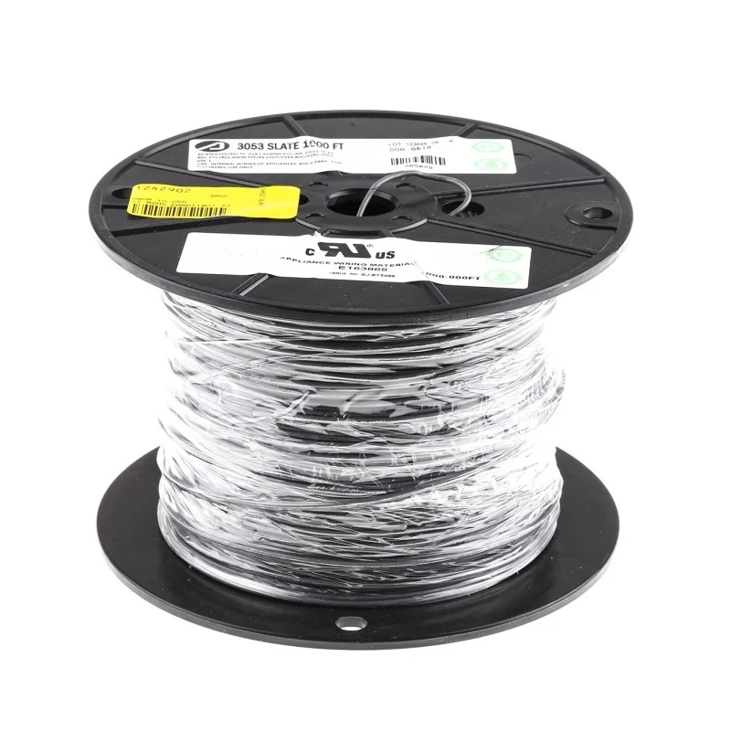 Alpha Wire Hook Up Wire PVC Series Grey 20 AWG 10/0.25 mm Core Strands 305 m 3053 SL001