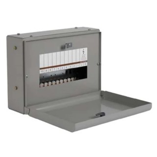 Eaton Lockable Memshield 3 1 Phase Distribution Board 63A Steel 7 Way EAM7 EAM7