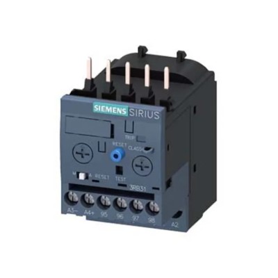 Siemens Overload Relay 1 NO/1 NC, 4A F.L.C, 4A Contact Rating, 0.1W Power, 3P DIN Rail Mount 3RB3113-4PB0