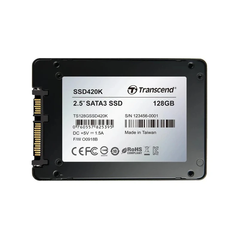 Transcend 128GB 2.5 in Internal Solid State Drive MLC NAND SATA I SSD420
