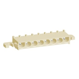 TE Connectivity Universal MATE-N-LOK Series Right Angle Through Hole PCB Header 8 Contact 6.35 mm Pitch 1 Row 1969815-1