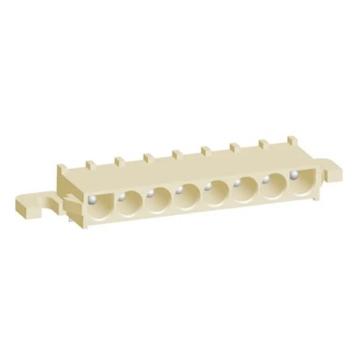 TE Connectivity Universal MATE-N-LOK Series Right Angle Through Hole PCB Header 8 Contact 6.35 mm Pitch 1 Row 1969815-1