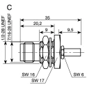Telegartner TNC Series Coaxial Connector Panel Mount Female TNC, 50 Ω, Straight Body Crimp J01011B0030