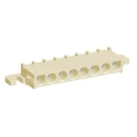 TE Connectivity Universal MATE-N-LOK Series Right Angle Through Hole PCB Socket, 8-Contact, 1 Row, 6.35 mm Pitch 1969816-1