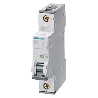 Siemens SENTRON Miniature Circuit Breaker, 1-Pole, 50A, Type D Trip Characteristic, 400V AC, 72V DC, 10 kA 5SY4150-8