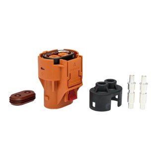 Amphenol Industrial EV Connector Epower Lite RADSOK Plug with HVIL Male 70A 800V IP67 ELP2A02 / C10-738026-2AS2