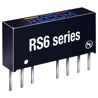 Recom 6 W Through Hole DC/DC Converter 3.3 V DC 1.3 A Input 4.5 V–9 V RS6-053.3S