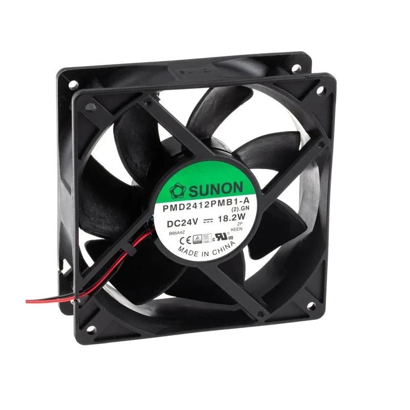 Sunon PMD Series Axial Fan 24V DC 18.2W 323 m³/h 760mA 120mm Square Frame PMD2412PMB1-A(2).GN