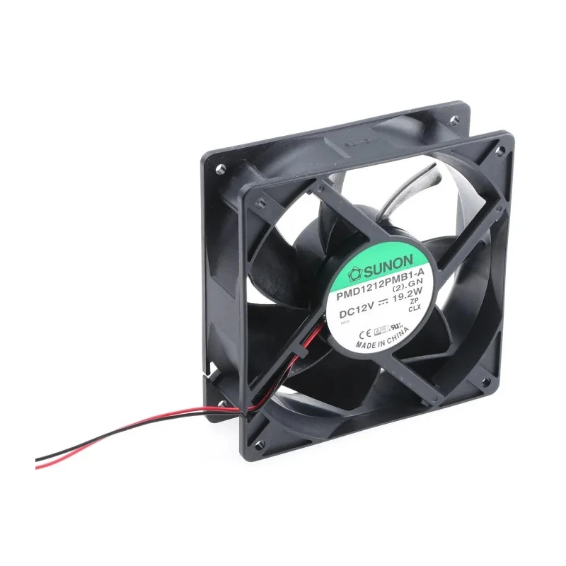 Sunon PMD Series High Pressure Axial Fan 12V DC 19.2W 1.6A 120mm x 120mm x 38mm PMD1212PMB1-A(2).GN