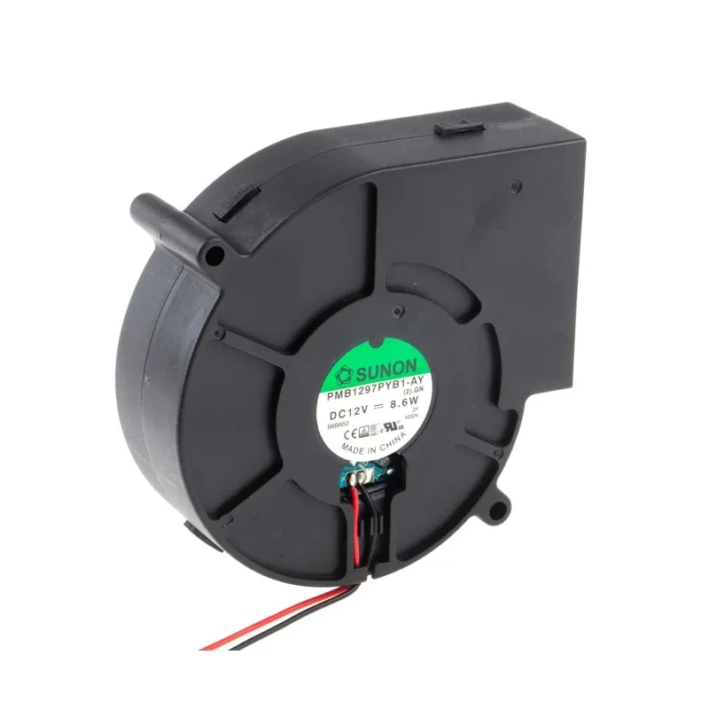 NMB PMB Series Blower Centrifugal Fan 12V DC, 30.5 CFM, 3600 RPM, Brushless DC Motor PMB1297PYB1-AY(2).GN