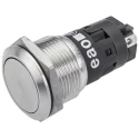 EAO 82 Series Push Button Switch Momentary Panel Mount 19 mm Cutout Silver SPDT IP65 IP67 240 V DC/AC 3A Snap 82-5152.1000