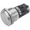 EAO 82 Series Push Button Switch Momentary Panel Mount 19 mm Cutout Silver SPDT IP65 IP67 240 V DC/AC 3A Snap 82-5152.1000