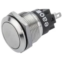 EAO 82 Series Silver Momentary Push Button Switch, Panel Mount, 19 mm Cutout, SPDT, IP65/IP67, 240 V dc/ac 82-5151.1000