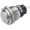 EAO 82 Series Silver Momentary Push Button Switch, Panel Mount, 19 mm Cutout, SPDT, IP65 IP67, Snap Action 82-5161.1000