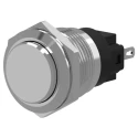 EAO 82 Series Silver Momentary Push Button Switch, Panel Mount, 19 mm Cutout, SPDT, IP65 IP67, Snap Action 82-5161.1000