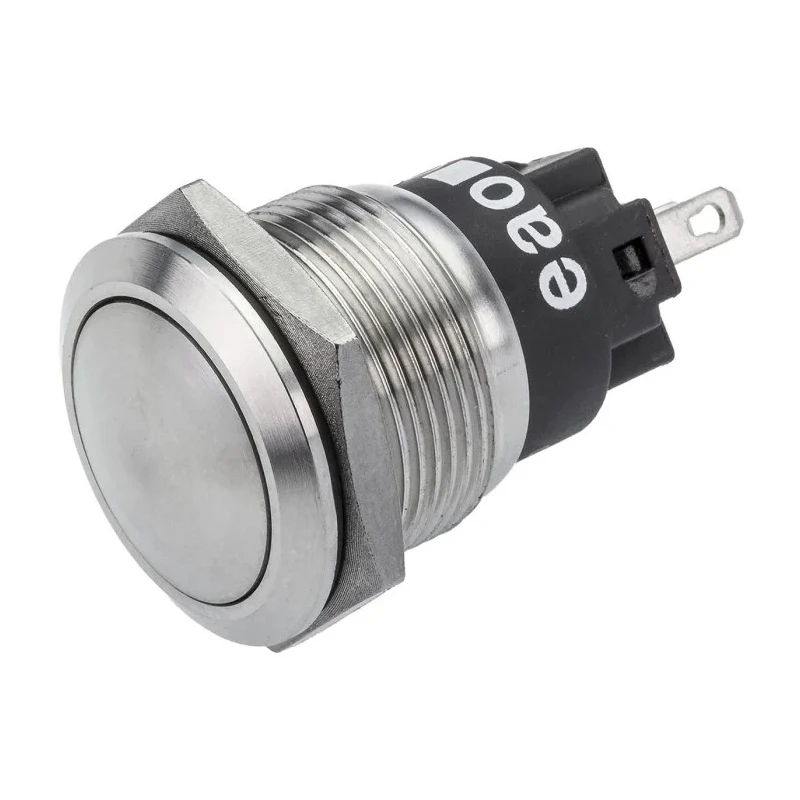 EAO 82 Series Push Button Switch, Momentary, Panel Mount, 19 mm Cutout, SPDT, IP65/IP67, 240 V dc/240 V ac 82-5171.1000