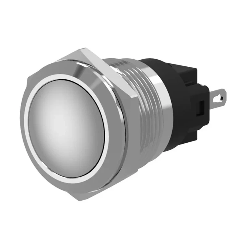 EAO 82 Series Push Button Switch, Momentary, Panel Mount, 19 mm Cutout, SPDT, IP65/IP67, 240 V dc/240 V ac 82-5171.1000