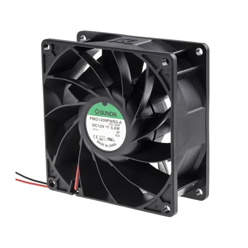 Sunon PMD Series Axial Fan 12V DC 5.6W 155.9 m³/h Airflow 92mm x 92mm x 38mm PMD1209PMB3-A(2).GN