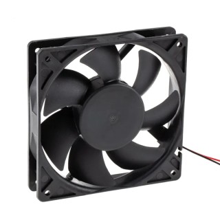 Sunon PMD Series Axial Fan, 12V DC, 12W, 1A, 255 m³/h Air Flow, 4500 RPM, 120 mm Square Frame, Ball PMD1212PTB1-A(2).GN