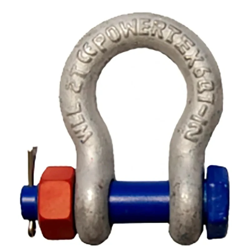 RS PRO Bow Shackle Alloy Steel Hot Dip Galvanised 0.75t Safety Bolt 8mm Diameter 124-4813