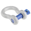 RS Pro Bow Shackle Alloy Steel 6.5 t Hot Dip Galvanised Screw Pin 22mm Diameter 37mm Jaw Width 25mm Pin Diameter 124-4818