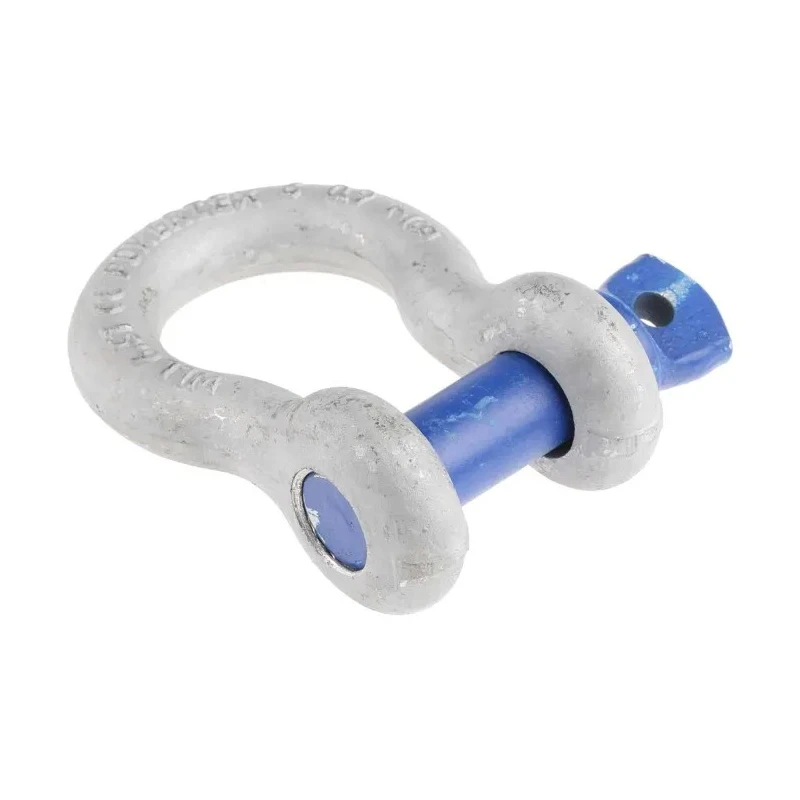 RS Pro Bow Shackle Alloy Steel 6.5 t Hot Dip Galvanised Screw Pin 22mm Diameter 37mm Jaw Width 25mm Pin Diameter 124-4818
