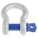 RS Pro Bow Shackle Alloy Steel 6.5 t Hot Dip Galvanised Screw Pin 22mm Diameter 37mm Jaw Width 25mm Pin Diameter 124-4818