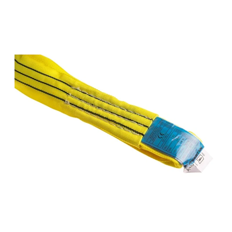 RS PRO 6 m Yellow Lifting Sling Round, 3 t Safe Working Load Polyester Endless Sling 124-4870