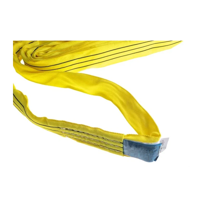RS PRO 6 m Yellow Lifting Sling Round, 3 t Safe Working Load Polyester Endless Sling 124-4870
