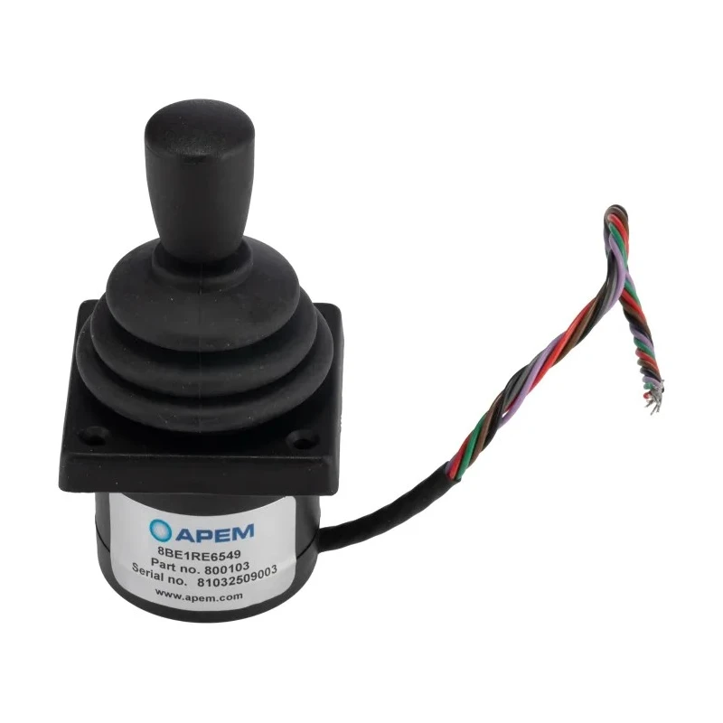 APEM 8000 2-Axis Joystick Conical Progressive Switch IP65, 125 V AC, 1A 
