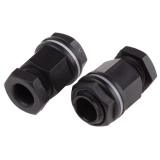 RS PRO Black Plastic Cable Gland M16 Thread 7 mm Min., 10.5 mm Max. Diameter IP55 127-091
