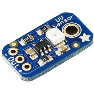 ADAFRUIT INDUSTRIES Sensor Development Tool UV B Analog UV Light Sensor Breakout Module 10x19x2mm 0.7g 1918