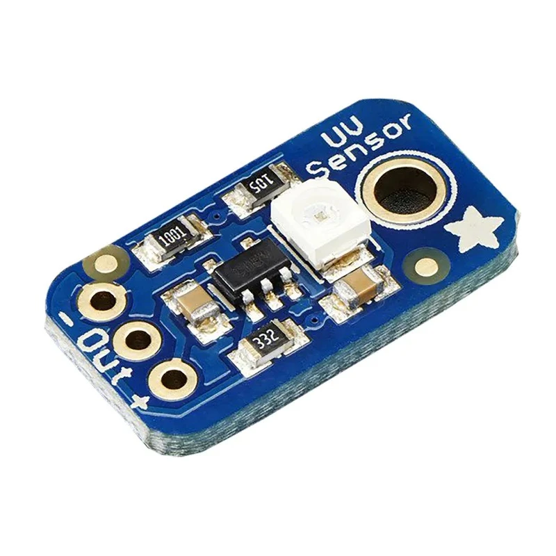 ADAFRUIT INDUSTRIES Sensor Development Tool UV B Analog UV Light Sensor Breakout Module 10x19x2mm 0.7g 1918