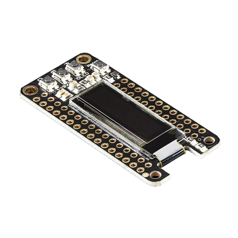 ADAFRUIT INDUSTRIES OLED FeatherWing 1 inch 128x32 Monochrome OLED Display Add On Board for Feather Boards 2900