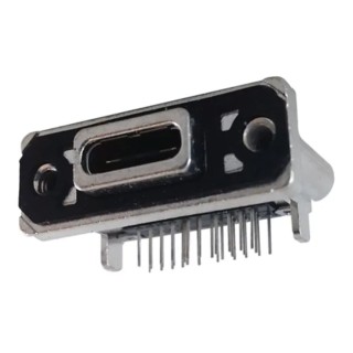 Amphenol Communications Solutions Right Angle PCB Female USB Type C IP67 USB 3.1 Connector MUSBR-M1C1-30