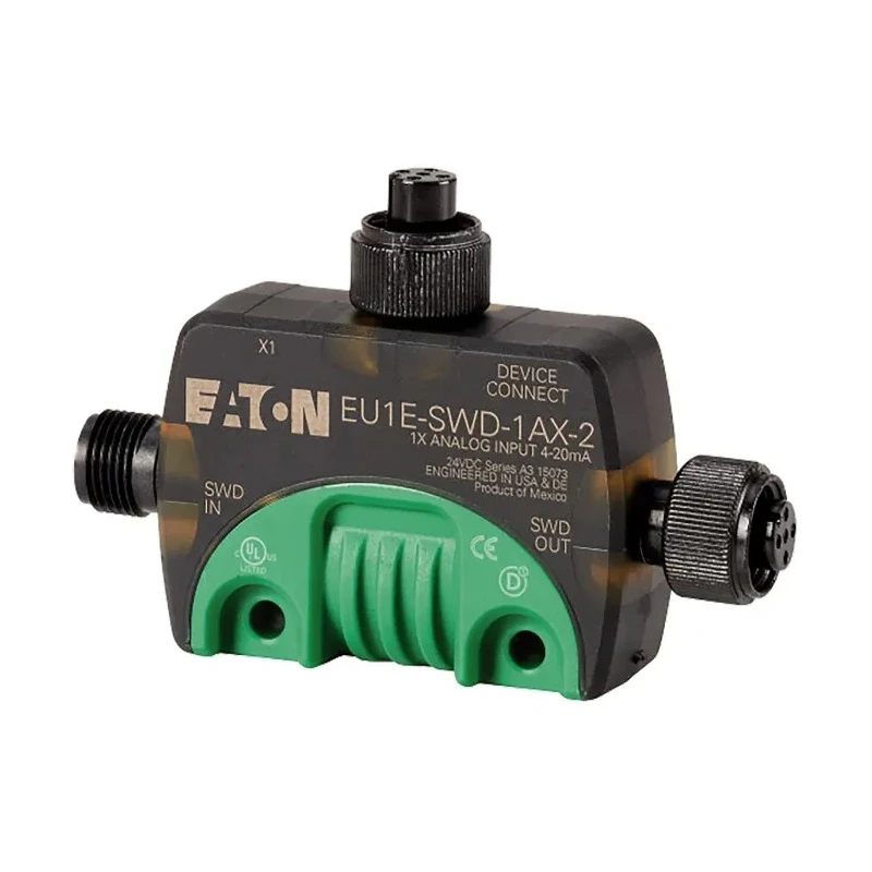 Eaton Circular Connector Adapter Female Male 24V 30mA IP67 85.6mm 174718 EU1E-SWD-1AX-2