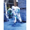 Microgard White Unisex Disposable Coverall Overall, Chest Size 100 to 108 cm, Size L, SMS Fabric, Zipper WH20B-00111-04