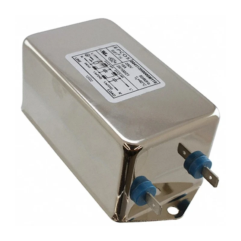 TDK Single Phase Chassis Mount EMC Filter B84113H 36A 250V AC/DC 50Hz, 60Hz Screw Termination B84113H0000M136
