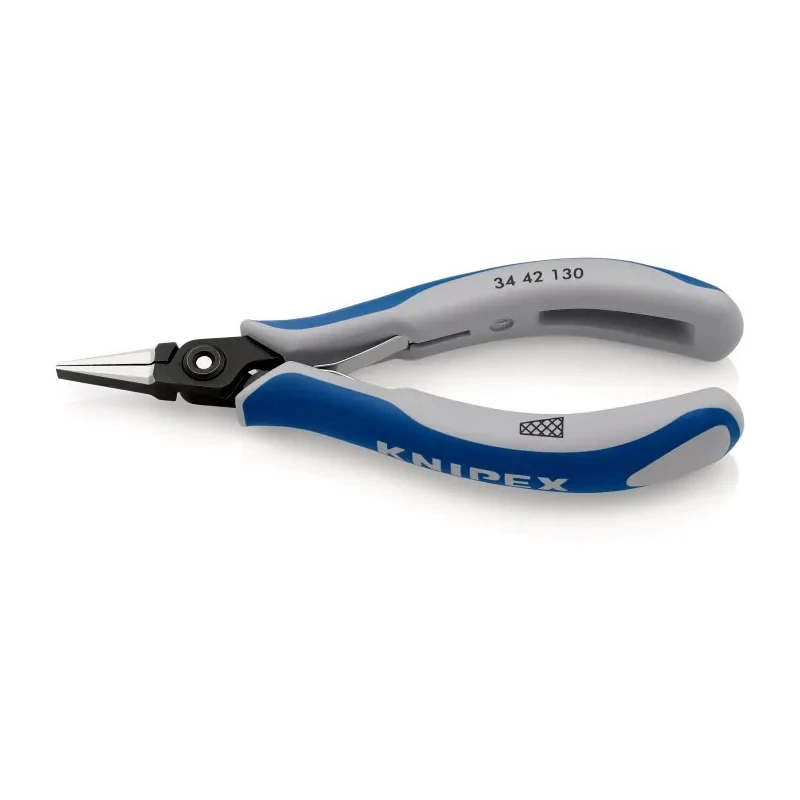 Knipex Round Nose Plier 135mm Overall Length, 22mm Jaw, Chrome Steel, Comfort Grip Handle 34 42 130