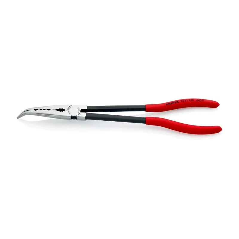 Knipex 1-Piece Long Nose Plier Half Round, 280mm Overall, 70mm Jaw 28 81 280