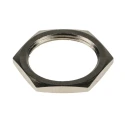 RS PRO Nickel Plated Brass Cable Gland Locknut M25 Thread 3.5 mm Pitch 127-489