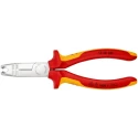 Knipex 1-Piece Stripping & Drawing Plier, Insulated Comfort Grip, Vanadium Steel, 165mm Overall Length VDE 1000V 13 46 165