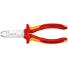 Knipex 1-Piece Stripping & Drawing Plier, Insulated Comfort Grip, Vanadium Steel, 165mm Overall Length VDE 1000V 13 46 165
