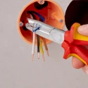 Knipex 1-Piece Stripping & Drawing Plier, Insulated Comfort Grip, Vanadium Steel, 165mm Overall Length VDE 1000V 13 46 165