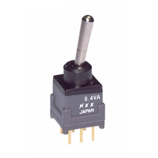 NKK Switches Process Sealed Subminiature Antistatic Toggle Switch DPDT On-Off-On 28 V DC/AC PCB Mount B28AP