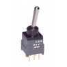 NKK Switches Process Sealed Subminiature Antistatic Toggle Switch DPDT On-Off-On 28 V DC/AC PCB Mount B28AP